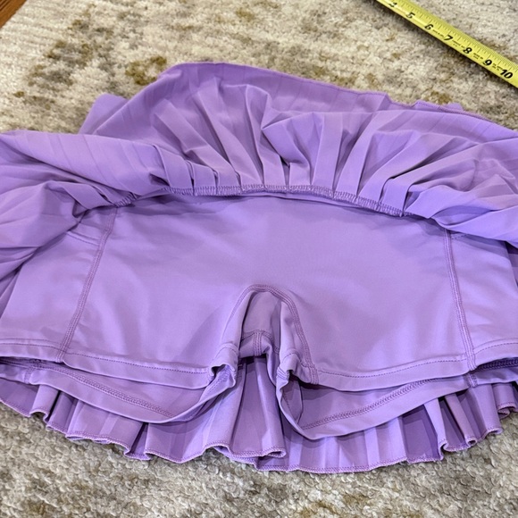 GOLDHINGE LAVENDER FIELDS PLEATED TENNIS SKIRT - Picture 8 of 10